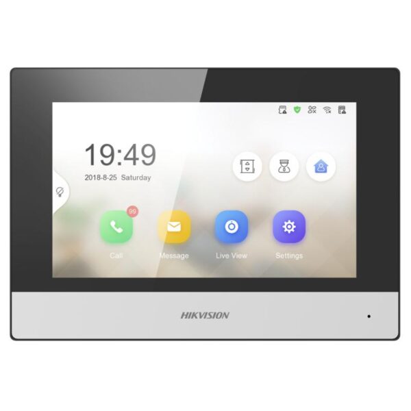 شاشة إنتركم فيديو IP موديل DS-KH6320-WTE1 من Hikvision
