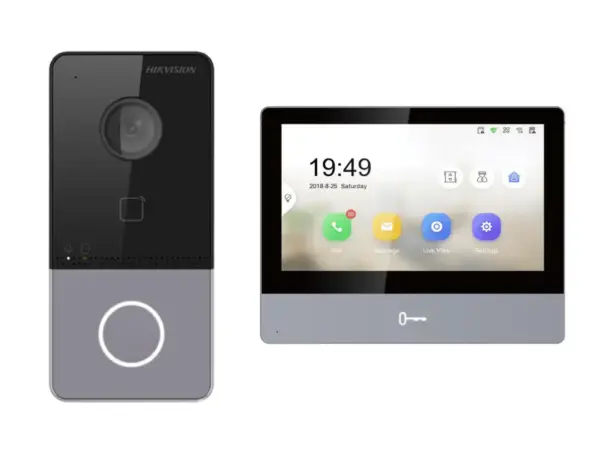 طقم إنتركم فيديو شبكي موديل DS KIS603 Pمن Hikvision