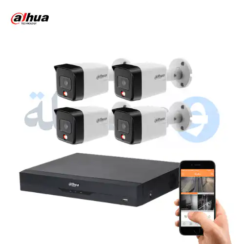 بكج كاميرات مراقبة خارجية شبكية بدقة 6 ميجابيكسل