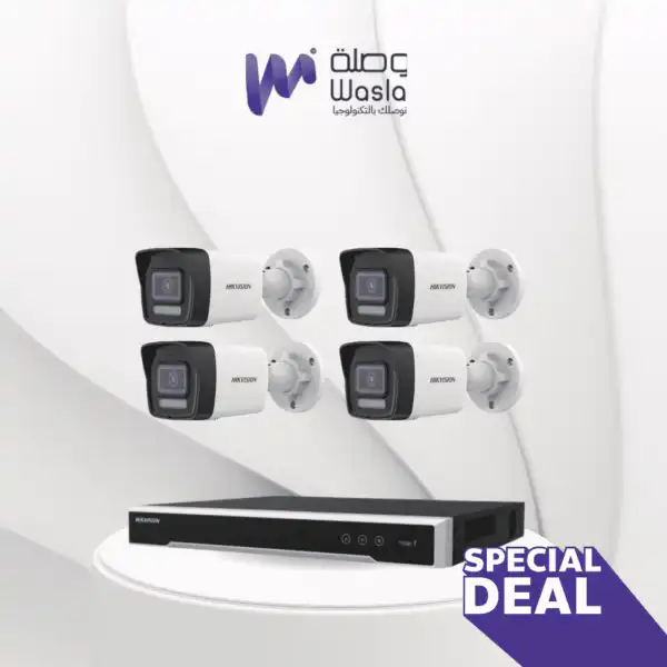 4 كاميرات خارجية شبكية بدقة 6 ميجا من Hikvision