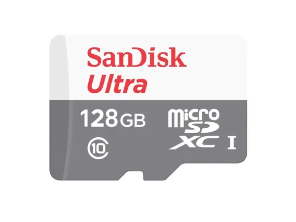 كرت ذاكرة SanDisk Ultra SDXC 128GB، مثالي لتخزين الصور والفيديوهات بدقة عالية
