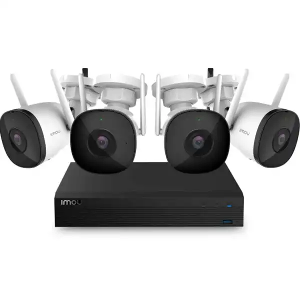 بكجات كاميرات مراقبة 51 مجموعة المراقبة الالسلكية IMOU 4 قنوات / 4 كاميرات Bullet 2C بدقة 1080P Wi Fi NVR KIT