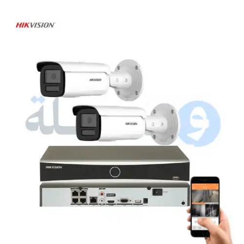 2 Camera 8MP (4K Full Color) Hikvision IP System