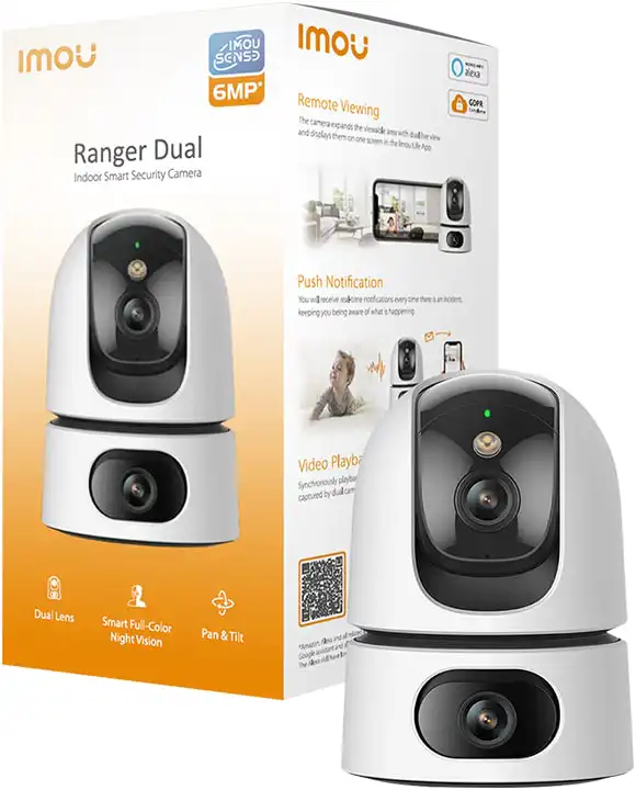 Imou Ranger Dual 6MP – كاميرا ذكية مزدوجة العدسة للمراقبة الشاملة 3 Imou Ranger Dual 6MP – كاميرا ذكية مزدوجة العدسة للمراقبة الشاملة الصورة 3