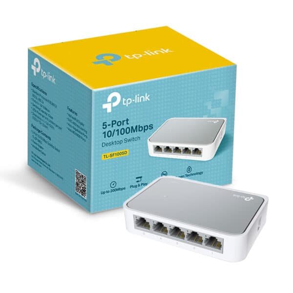 SWITCH TL-SF1005D 5-PORT TP-LINK قسام انترنت 5 منفذ