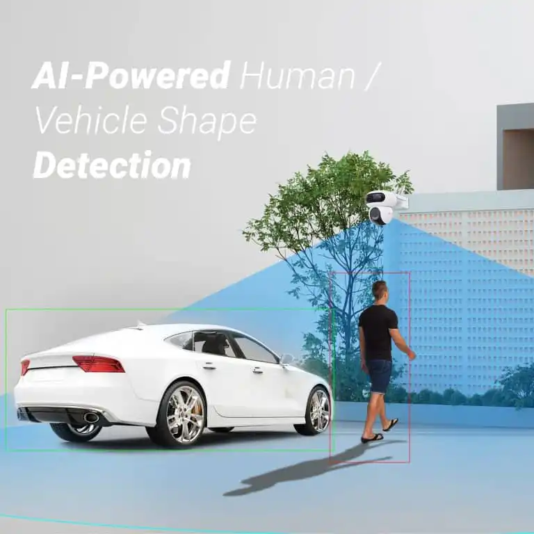 كاميرا شمسية عدستان بدقة 2K+ لمراقبة منطقتين في وقت واحد 3 كاميرا شمسية عدستان بدقة 2K+ لمراقبة منطقتين في وقت واحد الصورة 3