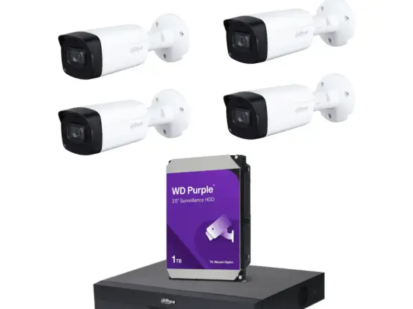 باقة الحماية الفائقة –  بكج كاميرات خارجية Dahua بدقة 5 ميجابكسل ورؤية ليلية حتى 40 متر