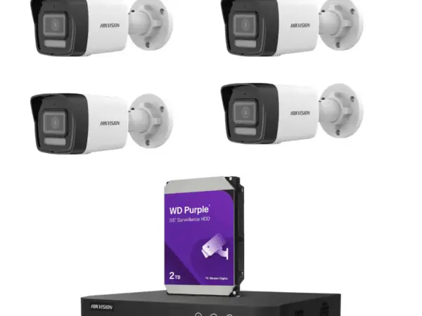 4 كاميرات خارجية شبكية بدقة 6 ميجا من Hikvision