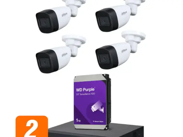 باقة أمان بلس – كاميرات داهوا خارجية 5 ميجا بكسل