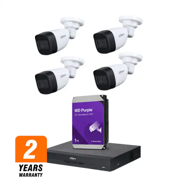 باقة أمان بلس – كاميرات داهوا خارجية 5 ميجا بكسل