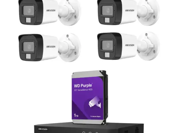 4 كاميرات خارجية بدقة 6 ميجا من Hikvision