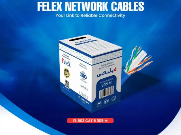 فليكس كابل شبكة Cat6 – طول 300 متر – كرتون